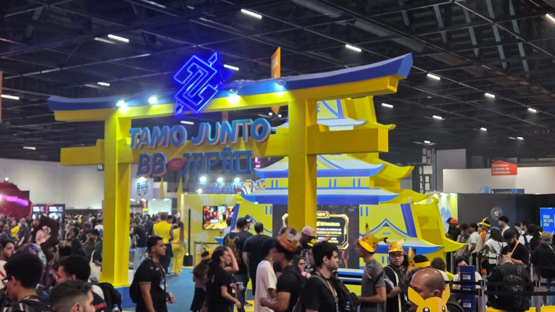 O Cyberpunk da gamescom latam 2026 9 estande lego banco do brasil bb gamescom latam 2026