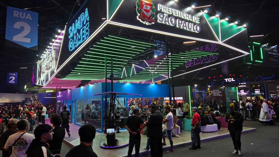 O Cyberpunk da gamescom latam 2026 4 estande lego prefeitura sao paulo gamescom latam 2026