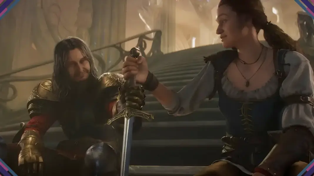 Arte oficial de Fable mostrando a protagonista em cenário de fantasia do reboot da Playground Games para Xbox Series X e PC