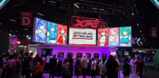 Estande oficial da XPG grupo Adata na gamescom latam 2026