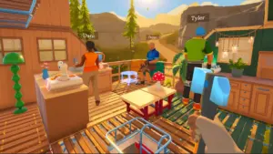 Jogadores em modo cooperativo no jogo Outbound