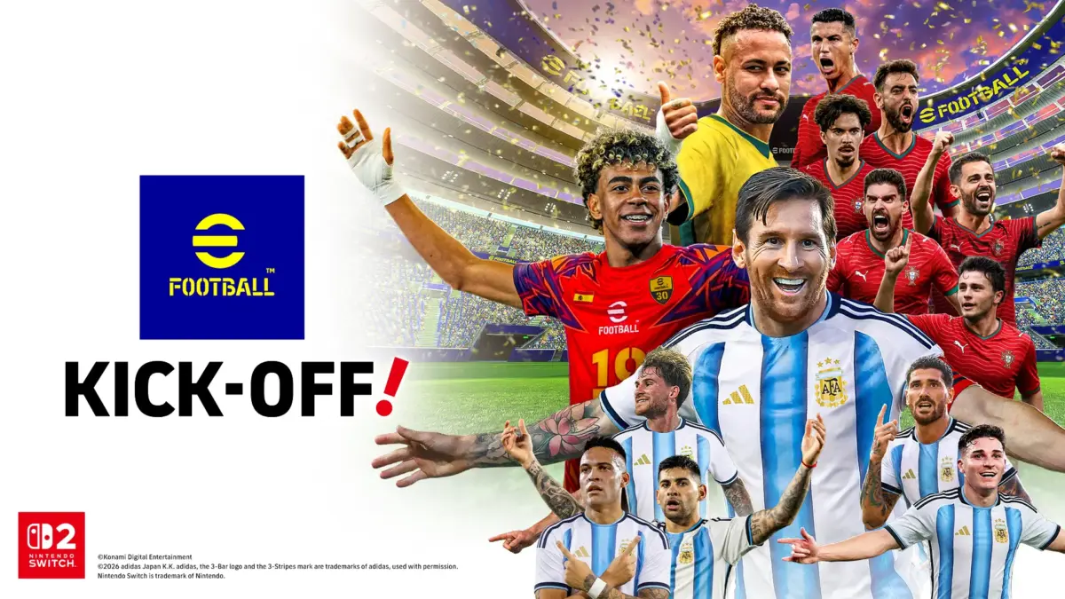 eFootball Kick-Off! capa oficial do jogo no Nintendo Switch 2