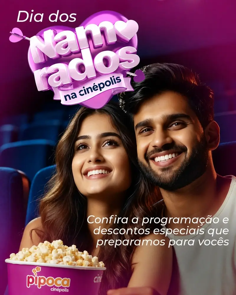Cinépolis lança promoções especiais para o Dia dos Namorados com ingressos em dobro 1 Cinépolis lança promoções especiais para o Dia dos Namorados