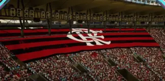 COPA CITY mostra estádio lotado durante preparação de uma grande partida de futebol