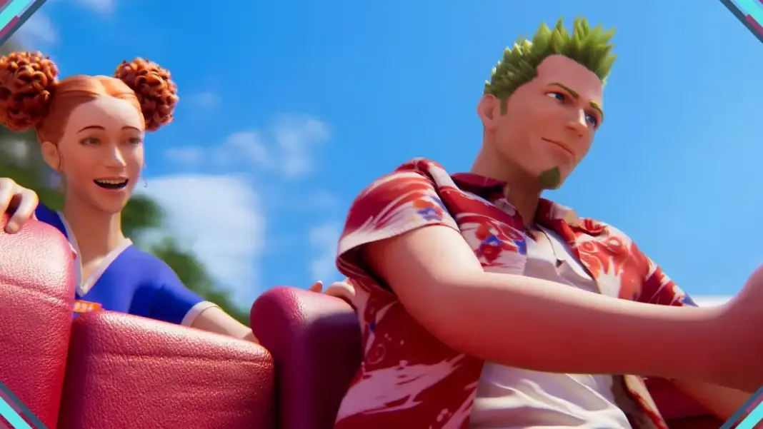Axel, protagonista de Crazy Taxi: World Tour, ao volante em alta velocidade em uma cidade — anúncio no Xbox Showcase 2026