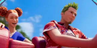 Axel, protagonista de Crazy Taxi: World Tour, ao volante em alta velocidade em uma cidade — anúncio no Xbox Showcase 2026