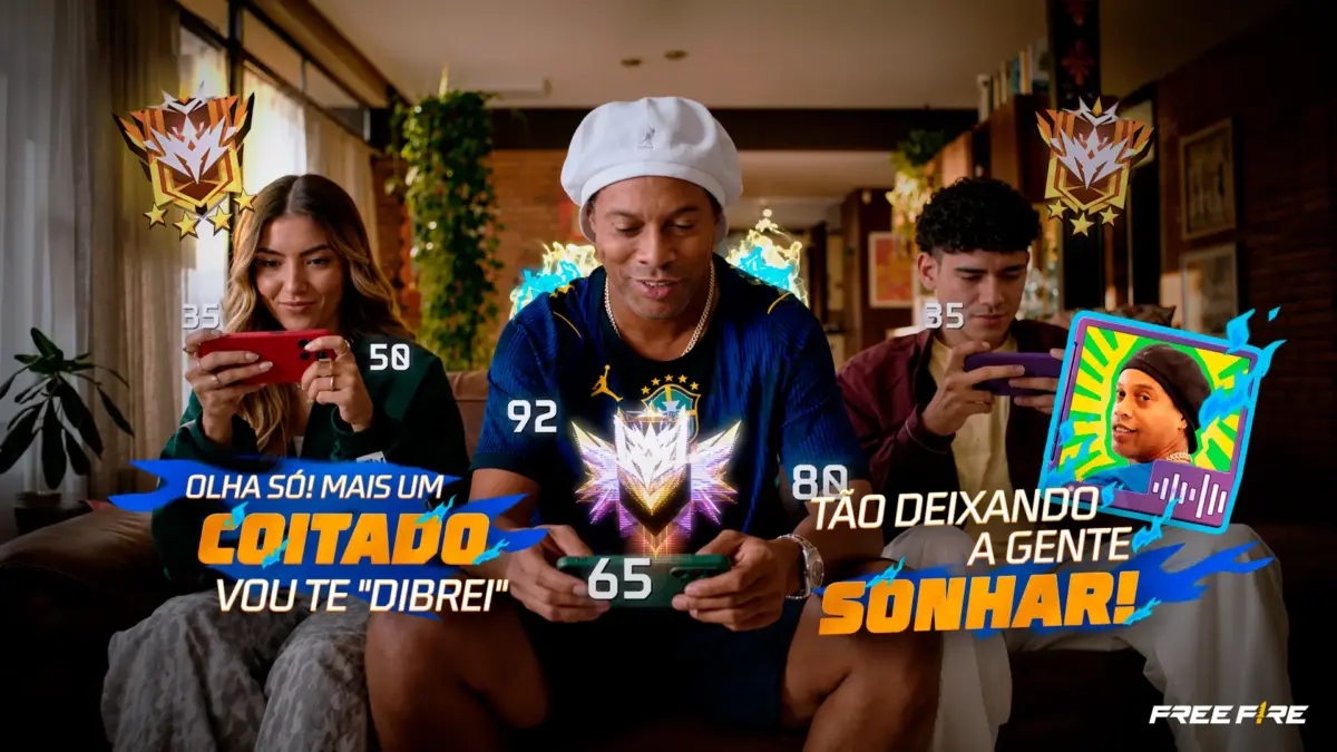 Free Fire libera pacote de voz de Ronaldinho Gaúcho grátis por tempo limitado 1 free fire max ronaldinho gaucho voz jogador gameplay 2026