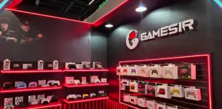 GameSir exibe linha de controles gamer durante a Eletrolar Show 2026 no Distrito Anhembi
