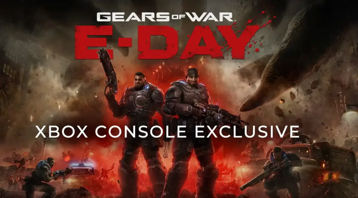 Imagem da confirmação do jogo Gears of War: E-day durante o Xbox Showcase 2026