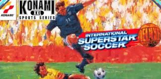 International Superstar Soccer Deluxe em partida clássica de futebol no Super Nintendo