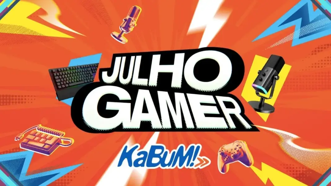 KaBuM! lança Julho Gamer 2026 com promoções de até 80% e ofertas exclusivas
