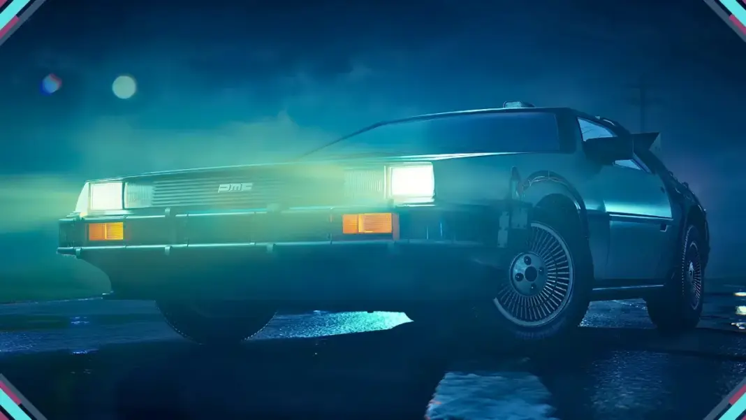 DeLorean em cena de perseguição no trailer de Stuntman: Hollywood anunciado no State of Play 2026
