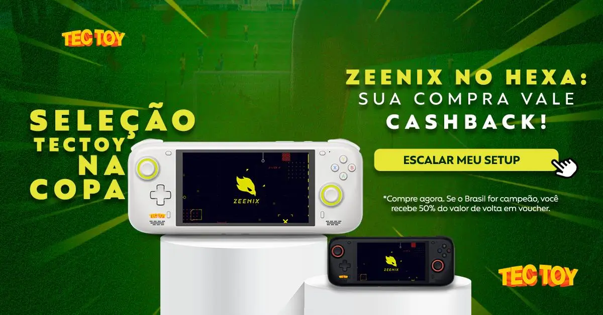 TecToy oferece voucher de 50% no Zeenix durante a Copa do Mundo 1 Comprou um Zeenix? TecToy promete voucher de 50% se vier o hexa
