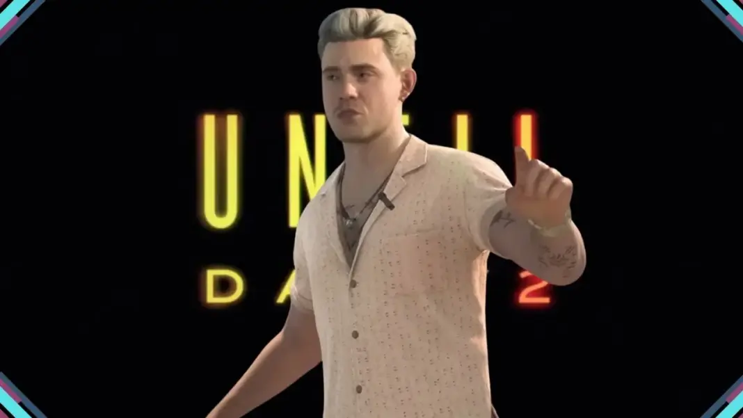 Personagens do canal Dead True em cena de terror na Ilha Akishima no trailer de Until Dawn 2 para PS5