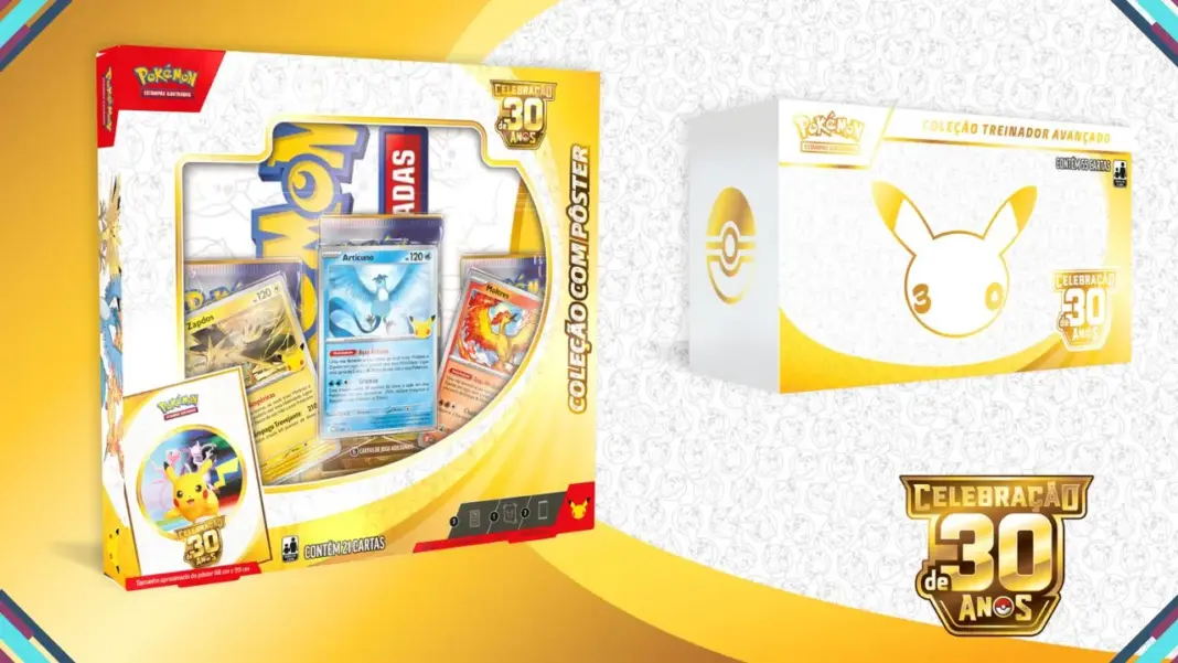 Pré-venda da coleção Pokémon TCG 30 Anos gera críticas após esgotar em minutos no Brasil