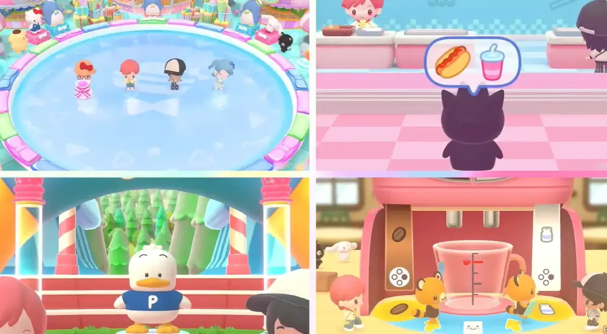 HELLO KITTY PARTY LAND entra em pré-venda para Nintendo Switch com mais de 45 minijogos 2 HELLO KITTY PARTY LAND, mapa do jogo