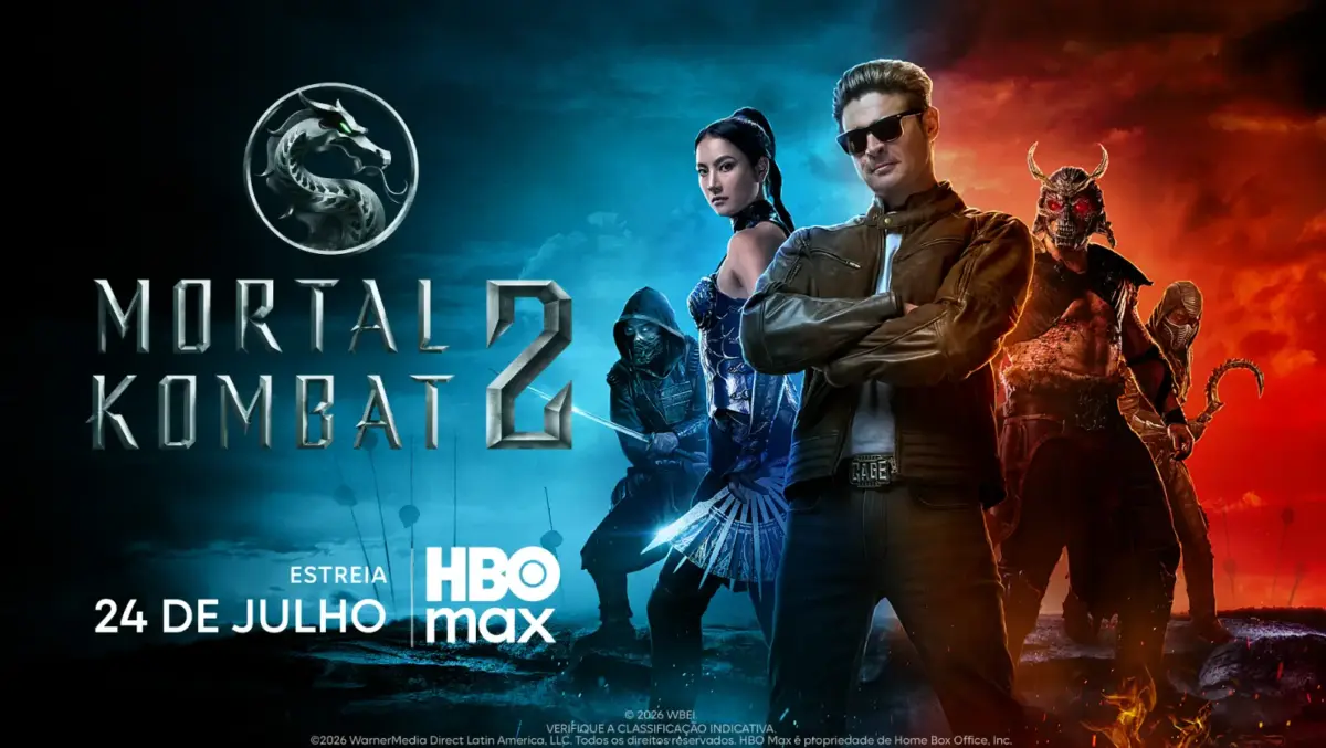 Mortal Kombat II entra no catálogo da HBO Max 1 Johnny Cage, interpretado por Karl Urban, em cena de Mortal Kombat II.