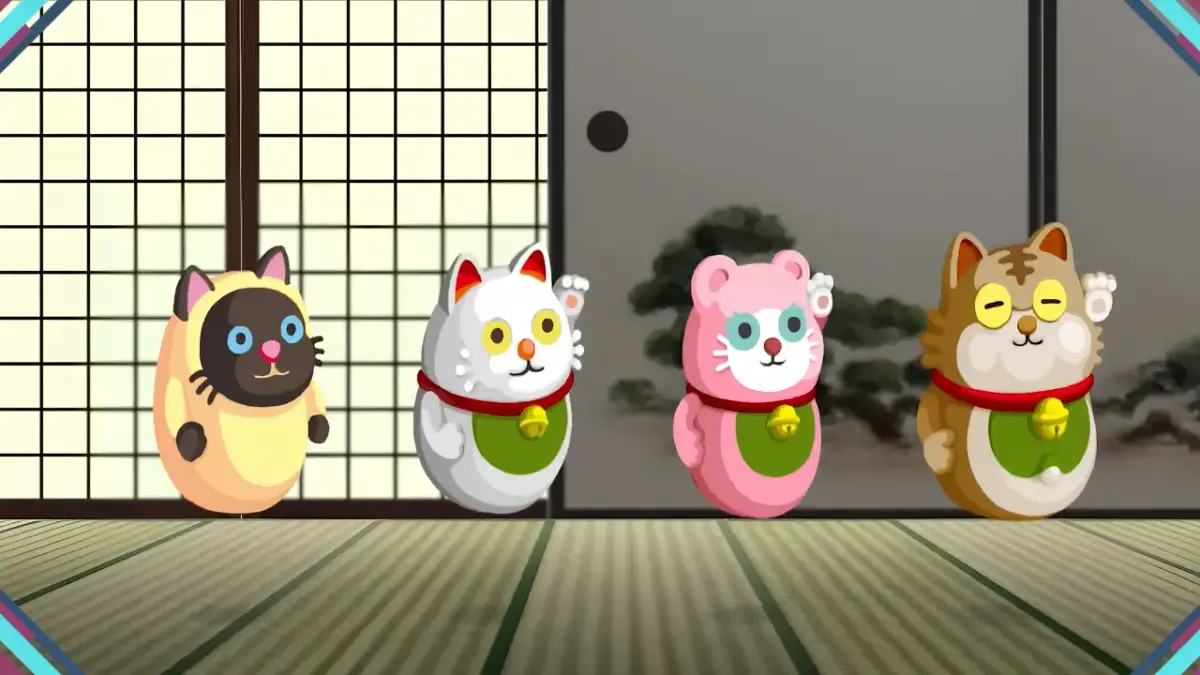 Review de Rhythm Heaven Groove – Um jogo de ritmo divertido e sarcástico 5 Montagem com diferentes minijogos de Rhythm Heaven Groove, destacando a jogabilidade rítmica e o visual carismático da franquia da Nintendo.