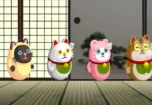 Montagem com diferentes minijogos de Rhythm Heaven Groove, destacando a jogabilidade rítmica e o visual carismático da franquia da Nintendo.