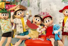 Entrada do Wet'n Wild durante a temporada Super Férias 2026 com atrações da Turma da Mônica