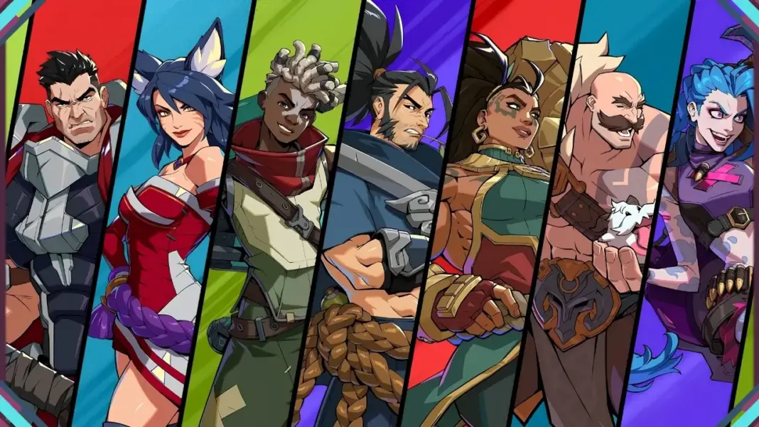 Personagem de 2XKO em pose de combate.