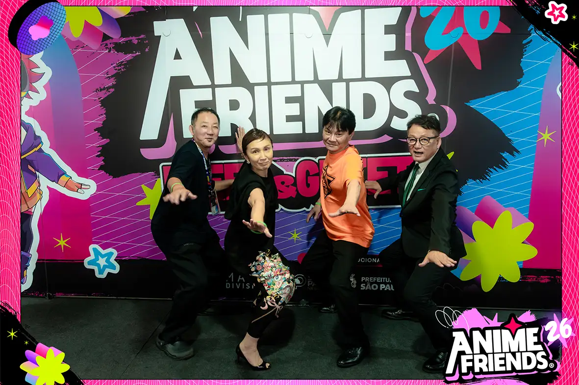 Elenco de Cybercop - Mika Chiba, Ryoma Sasaki, Tomonori Yoshida e Tom Saeba.