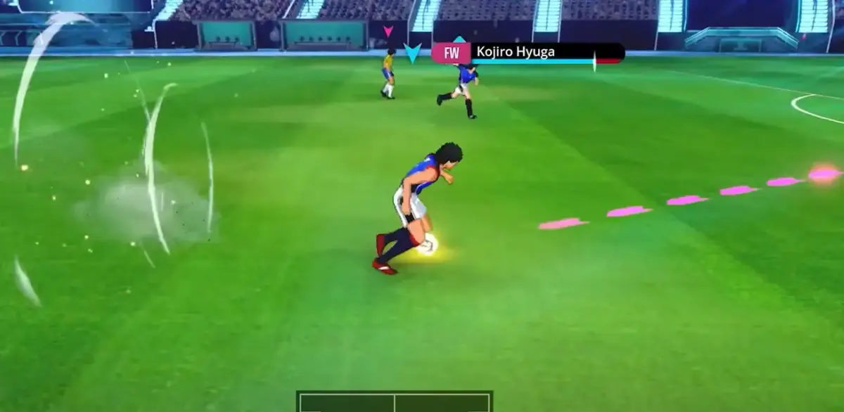 Captain Tsubasa 2: World Fighters, jogadores em campo