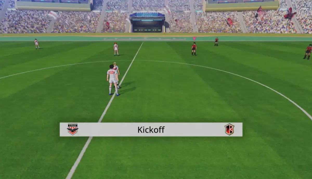 Captain Tsubasa II: World Fighters desaponta no PC e preocupa fãs de Super Campeões 3 Uma partida entre São Paulo versus Rio de Janeiro no jogo Captain Tsubasa II: World Fighters