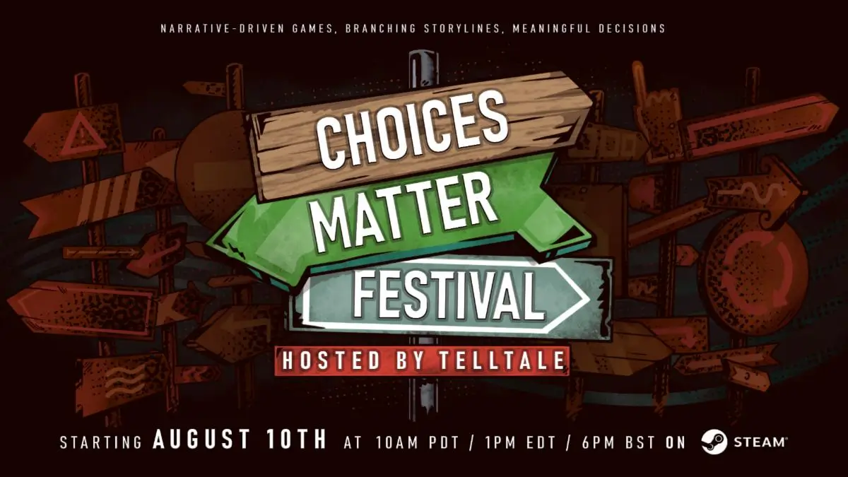 Primeira edição do Choices Matter Festival, evento dedicado a jogos com foco em narrativa e escolhas dos jogadores.