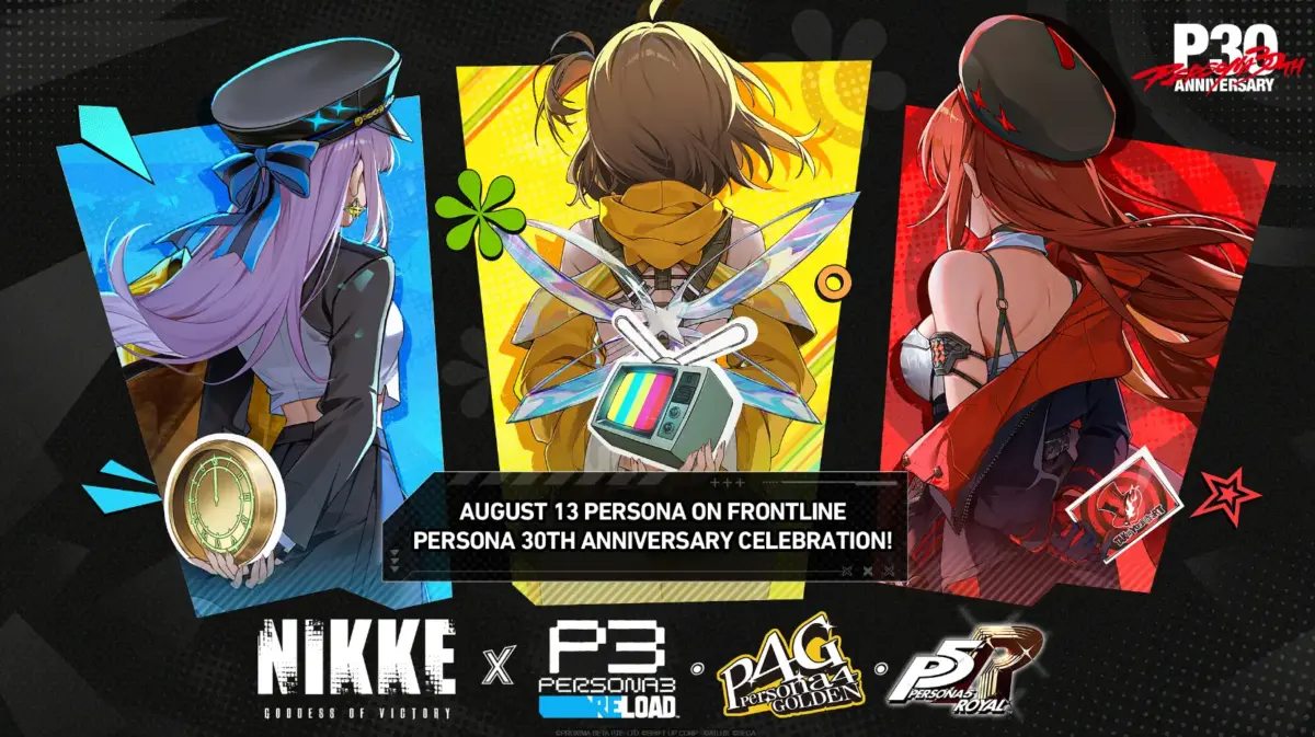 GODDESS OF VICTORY: NIKKE confirma colaboração com Persona 30 anos 1 Personagens de GODDESS OF VICTORY: NIKKE em arte da colaboração com a franquia Persona.