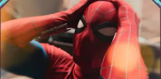 Tom Holland como Homem-Aranha em cena de Homem-Aranha: Um Novo Dia.