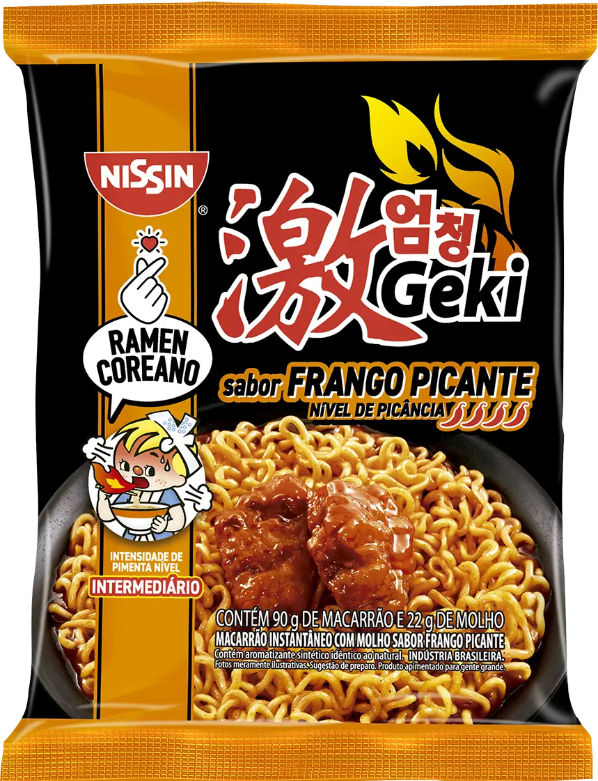 Nissin lança novos Cup Noodles e linha Geki com sabores japoneses e coreanos 7 Geki Frango Picante
