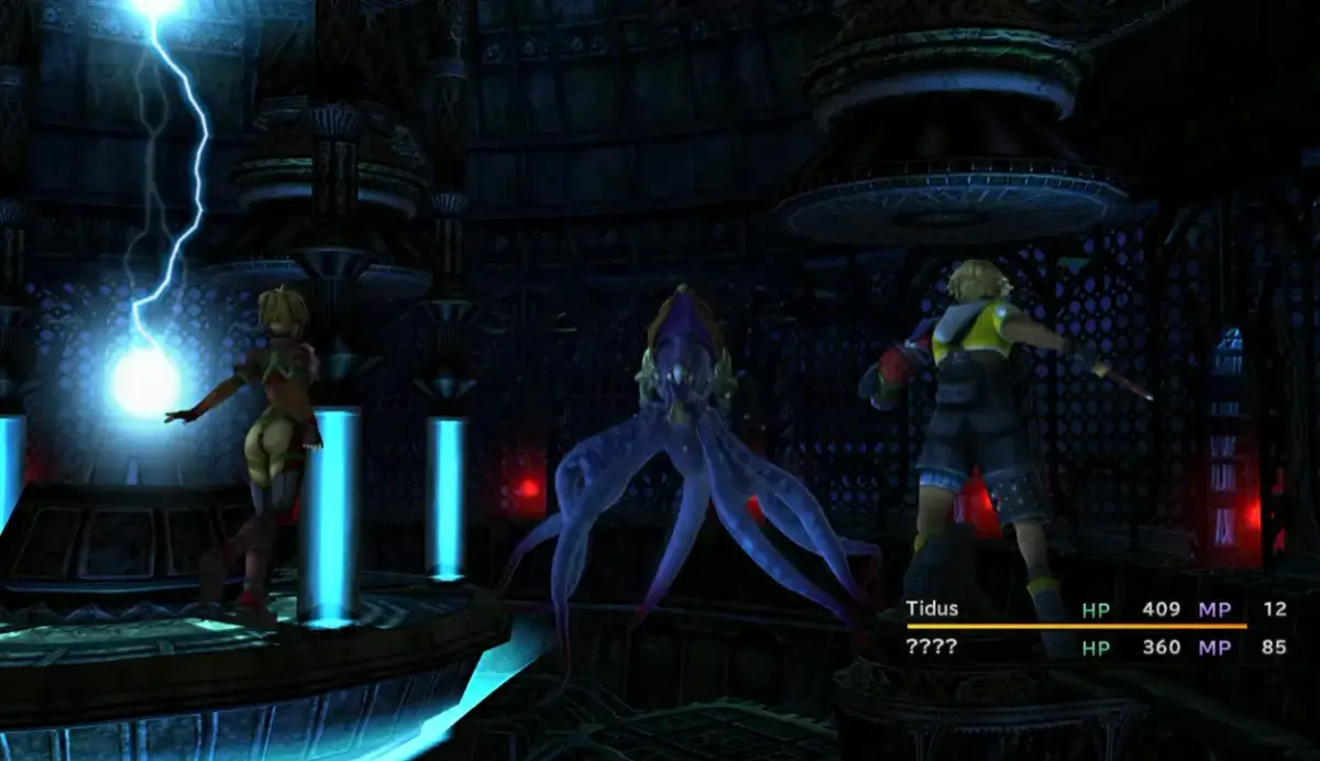 Final Fantasy X/X-2 HD Remaster no Switch 2: Spira mais bonita | Review 3 Tidus e personagem enigmática em Final Fantasy X/X-2 HD Remaster