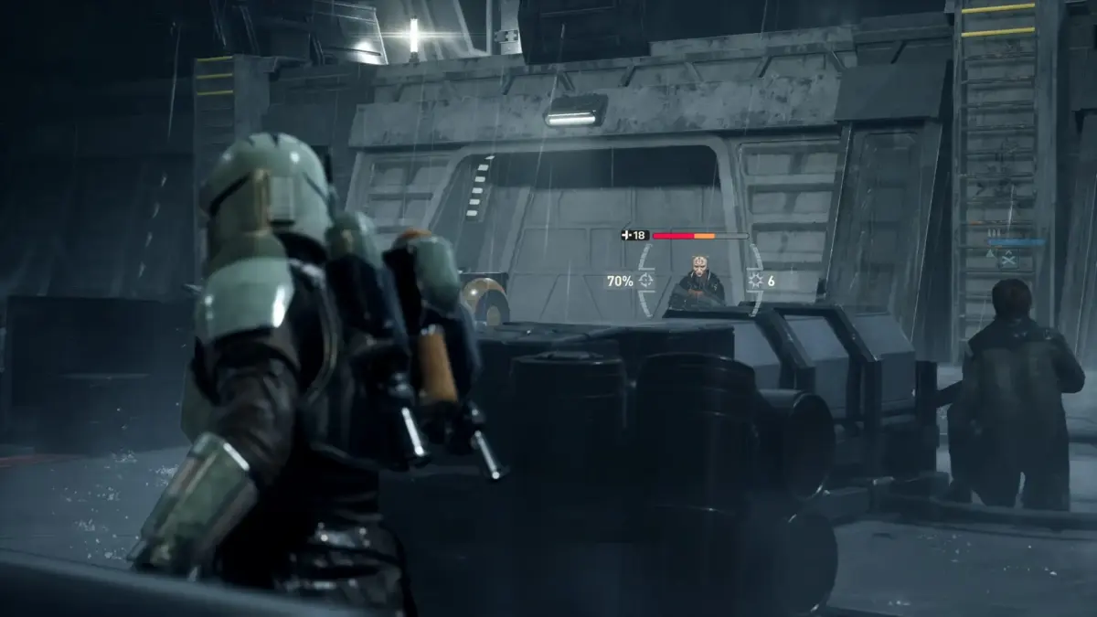 Esquadrão de STAR WARS Zero Company durante combate tático