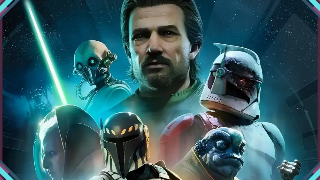 Personagens de STAR WARS Zero Company reunidos em uma cena do jogo