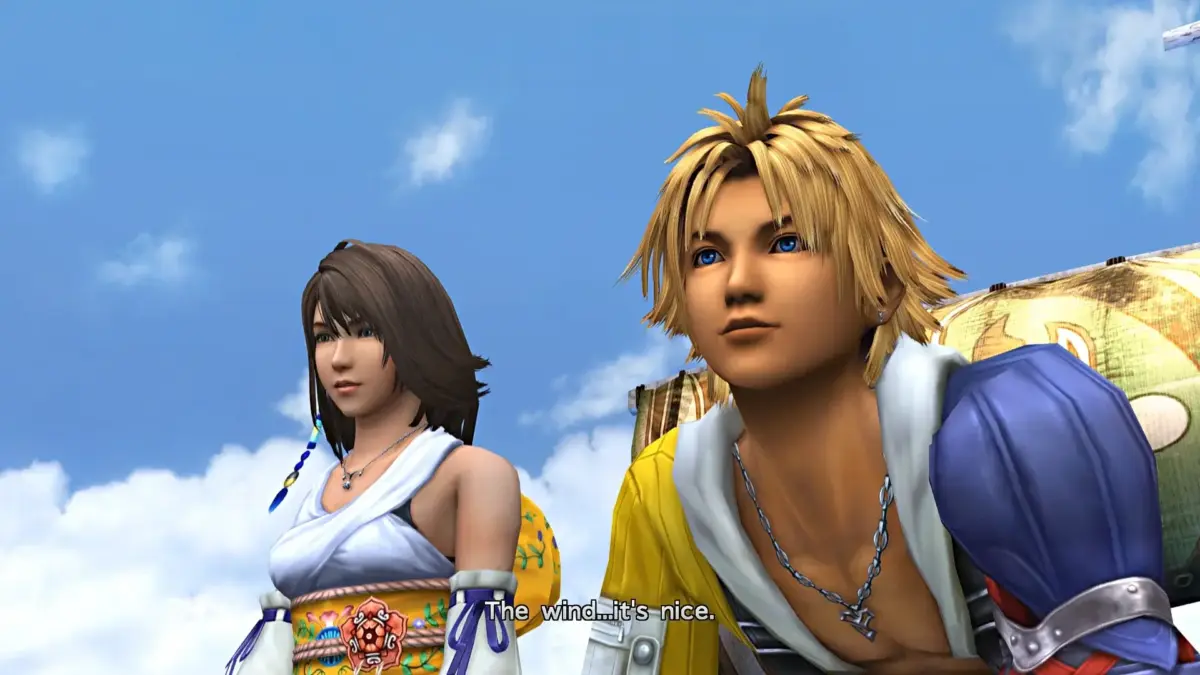 Final Fantasy X/X-2 HD Remaster no Switch 2: Spira mais bonita | Review 1 Os personagens do jog Tidus e Yuna em Final Fantasy X/X-2