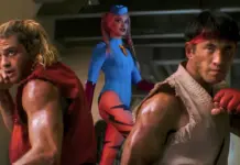 Street Fighter com Ken, Ryu e Cammy em cena do novo trailer do filme.