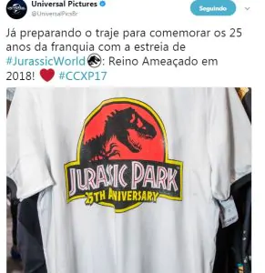 Jurassic World Reino Ameaçado terá trailer lançado