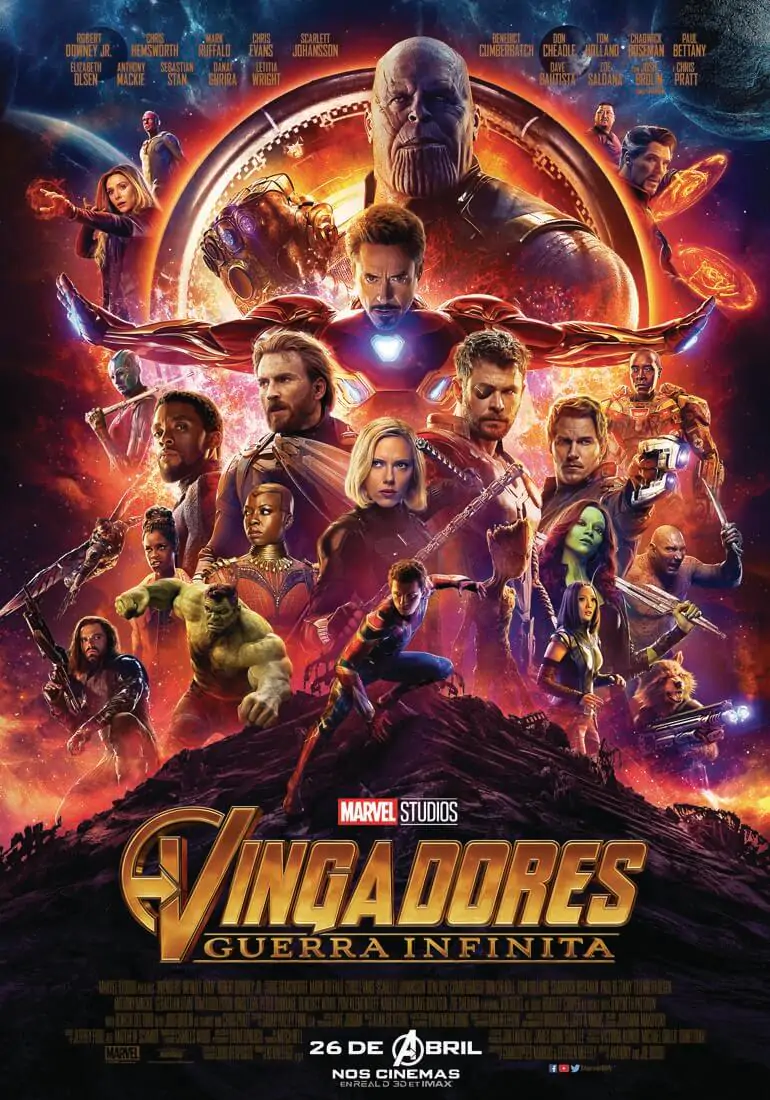 Vingadores: Guerra Infinita estreia nos cinemas