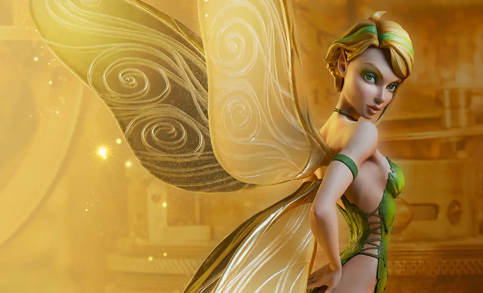 Tinkerbell 'Nova estatueta ousada' da fadinha para colecionador