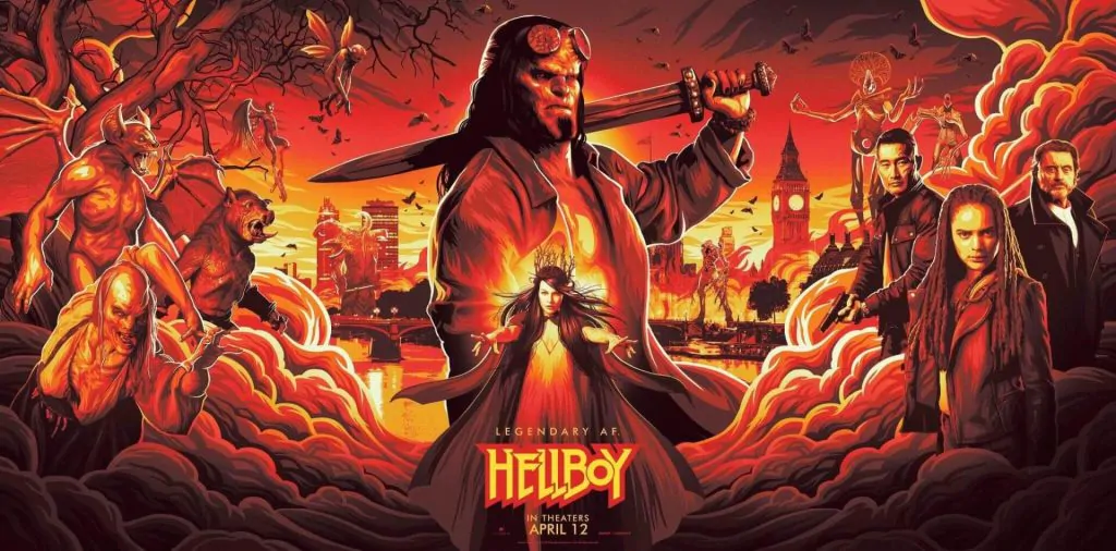 Hellboy: Milla Jovovich aparece em novo pôster 1 Pôster de Hellboy 2019