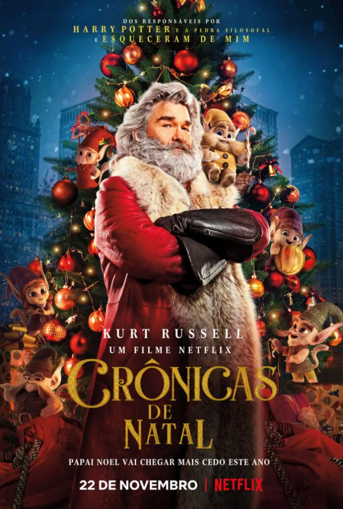 'Crônicas de Natal': Comédia natalina da Netflix com Kurt Russel ganha novo trailer. 1 Pôster: Crônicas de Natal Netflix