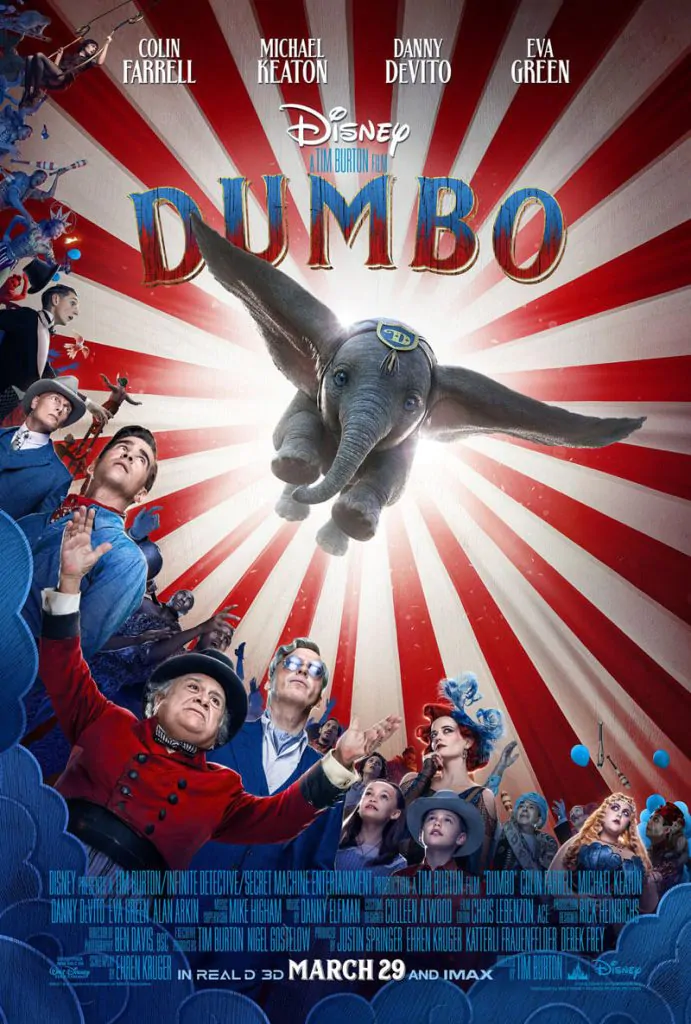 Versão live-action de "Dumbo" ganha novo pôster do elefante voador! 1 Pôster Dumbo