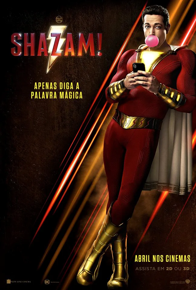 shazam dc warner poster meugamercom