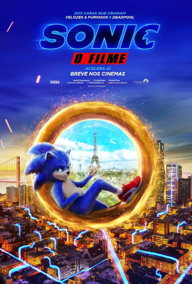 sonic poster filme meugamercom