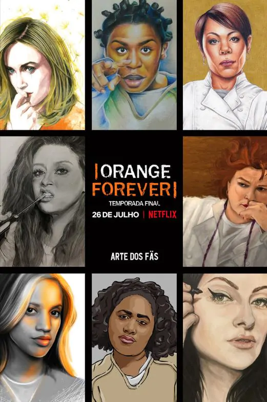 Orange Is The New Black | Última temporada ganha trailer e arte dos fãs 1 orange postertemp6 meugamer