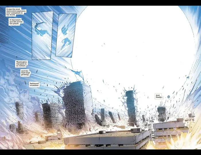 DC Comics destrói uma de suas cidades mais icônicas 1 dceased 4 metropolis destroyed captain atom 1182189