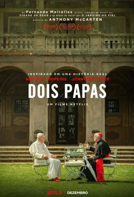 Dois Papas traz Anthony Hopkins na pele de Bento XVI 2