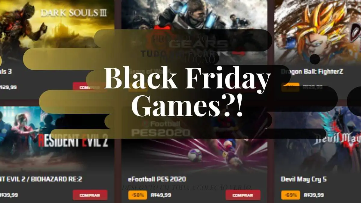 Confira os games que estão em promoção na Black Friday