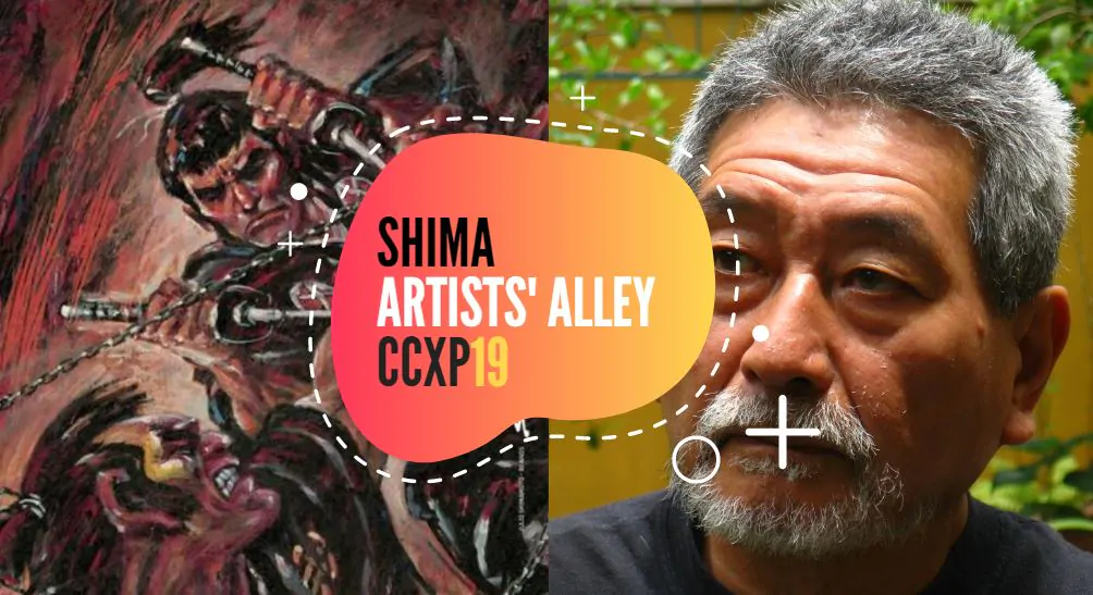 Julio Shimamoto será o grande homenageado do Artists's Alley na CCXP19